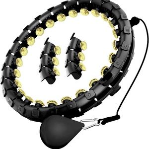 Weighted exercise hula hoop - Infinity hoop - black. NEW